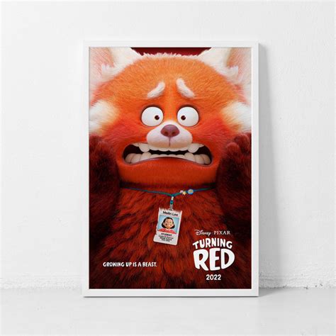 Turning Red Movie Poster, Animated Film Poster Print, Home W - Inspire ...