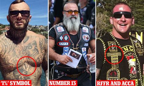 Secret symbols of the bikie underworld revealed: What motorcycle gang tattoos and numbers mean ...