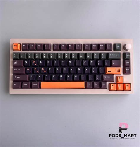 75% Custom Mechanical Keyboard (Black Orange Keycaps), Computers & Tech, Parts & Accessories ...