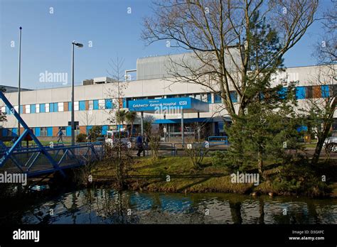 Colchester General Hospital frontage. An NHS hospital run by Colchester ...