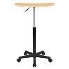 Emma And Oliver Maple Sit To Stand Mobile Laptop Computer Desk - Portable Rolling Standing Desk ...