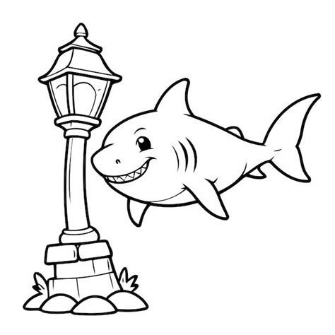 Premium Vector | Cute Shark for kids books