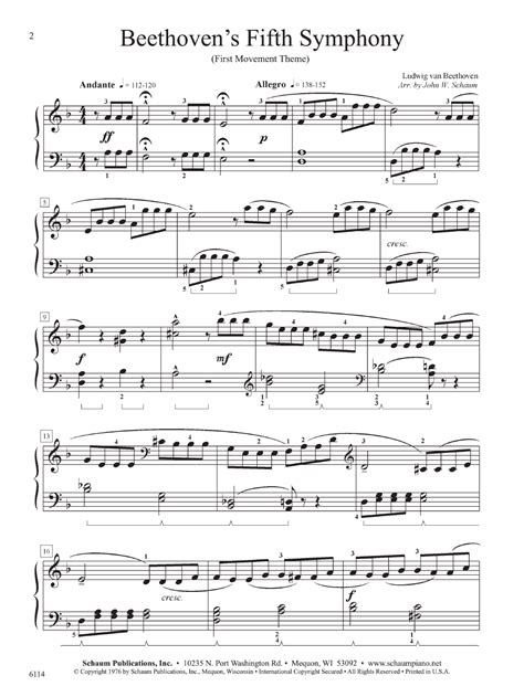 Beethoven Fifth Symphony-First Mvt by Beethoven| J.W. Pepper Sheet Music