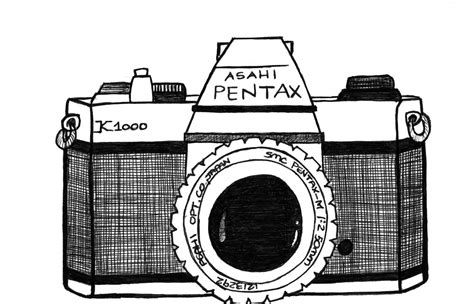 with pen | Camera de desenho, Câmera vintage, Câmeras