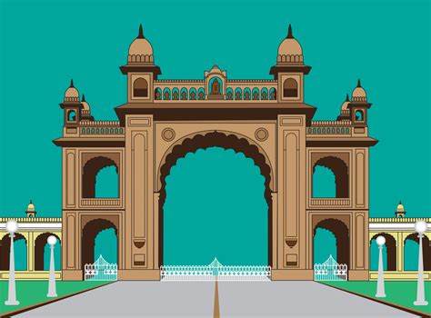 Mysore Palace illustration by Jeevan. K on Dribbble