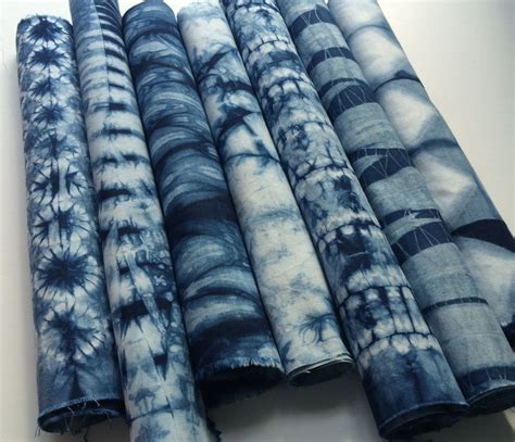 Indigo dyed Shibori Fabric bundle | Shibori fabric, Fabric dyeing techniques, How to dye fabric