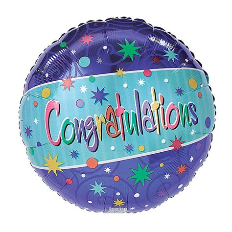 burton+BURTON 17" Congratulations Starbursts Balloon in 2022 | Mylar balloons, Congratulations ...