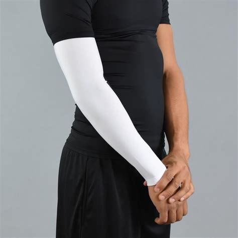 Basic White Arm Sleeve | White arm sleeve, Compression arm sleeves, Arm ...