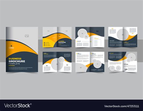 Business brochure template design layout Vector Image