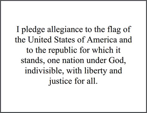 National Pledge of All Countries: Pledge of Allegiance