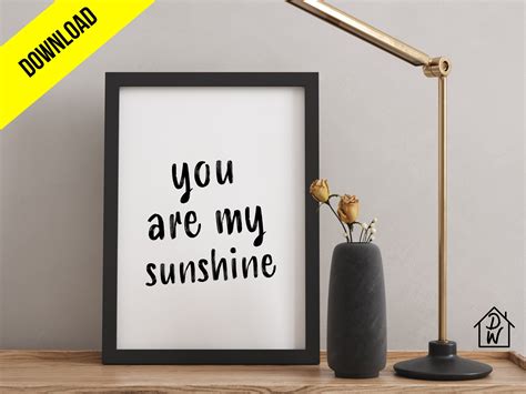 You Are My Sunshine Definition Wall Art Digital Download | Etsy