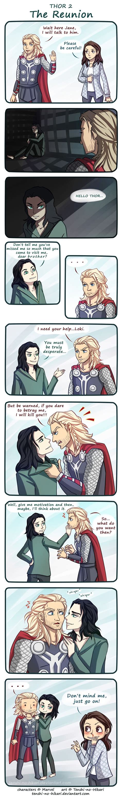 Thor 2 - The Reunion by Tenshi-no-Hikari on deviantART | Loki avengers, Thor, Loki marvel