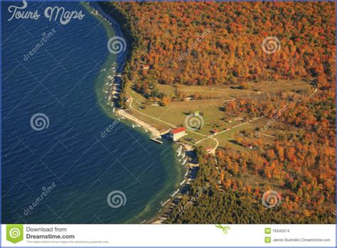 ROCK ISLAND STATE PARK MAP WISCONSIN - ToursMaps.com