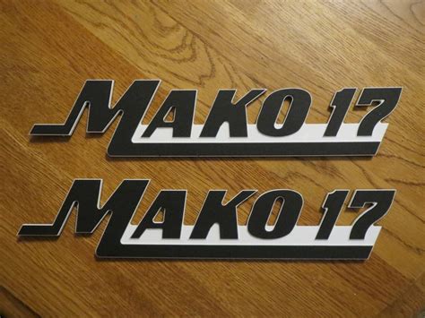 Mako Boat Emblems / Badges (Small) 2-3/8" High | eBay