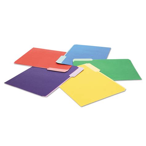 Deluxe Colored Top Tab File Folders by Universal® UNV10506 | OnTimeSupplies.com