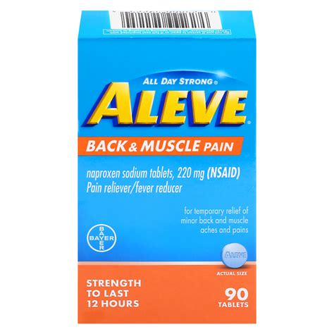 Save on Aleve Back & Muscle Pain Relief Naproxen Sodium Tablets Order Online Delivery | Stop & Shop