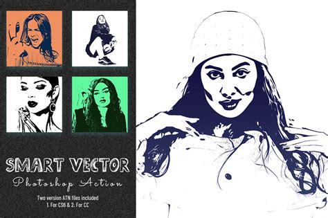 Smart Vector Photoshop Action - Invent Actions