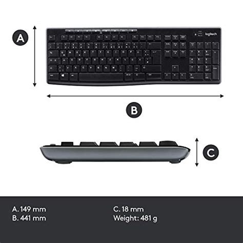 Logitech MK270 Wireless Keyboard and Mouse Combo — Keyboard and Mouse Included