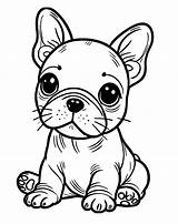 Adorable French Bulldog coloring Page  Download Print Or Color Online sketch template