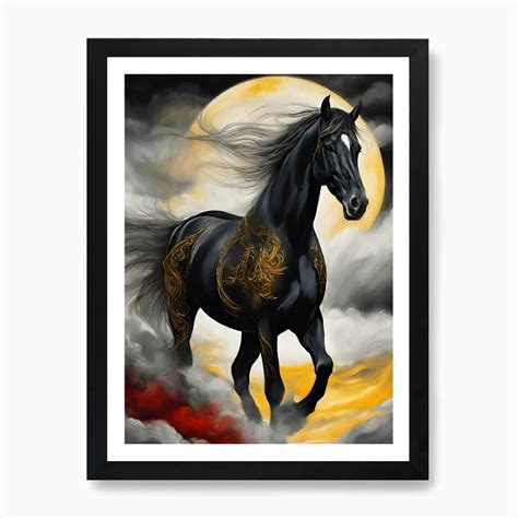 Chinese Horse Art Print by dod.y96 - Fy