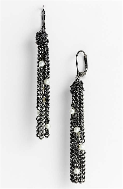 Givenchy Glass Pearl Tassel Earrings | Nordstrom