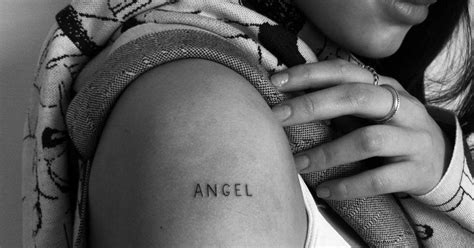 18+ Angel Font Tattoo