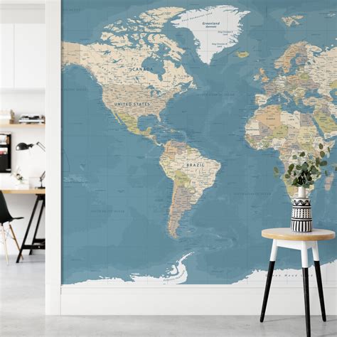 World Map Wallpapers: Explore, Dream & Discover | Muralium