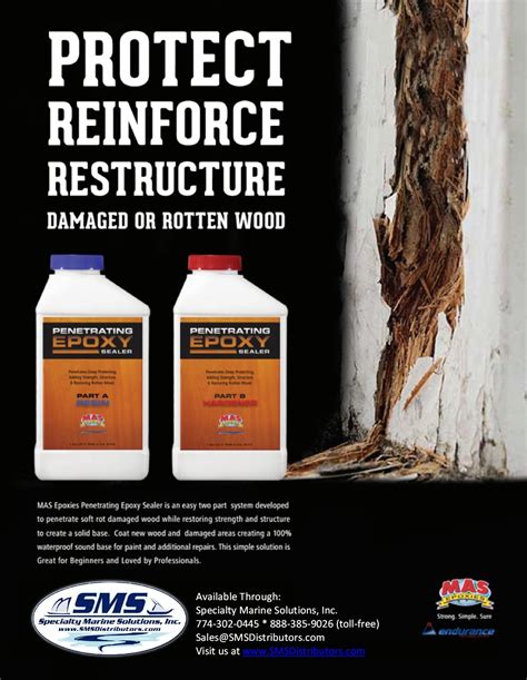 MAS Penetrating Epoxy Sealer Wood Rot Repair Kit – SMSDistributors.com