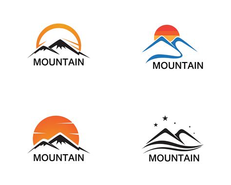 Minimalist Landscape Mountain logo design inspirations 579559 Vector Art at Vecteezy