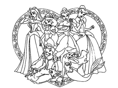 Disney Princesses for Children coloring page - Download, Print or Color ...