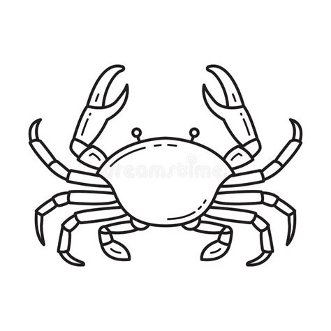 Crab Black Line Icon Design Stock Vector - Illustration of design, logo: 224430230