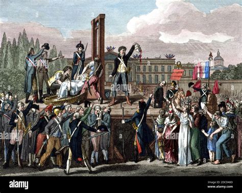 Execution of Marie Antoinette, 1793 Stock Photo - Alamy