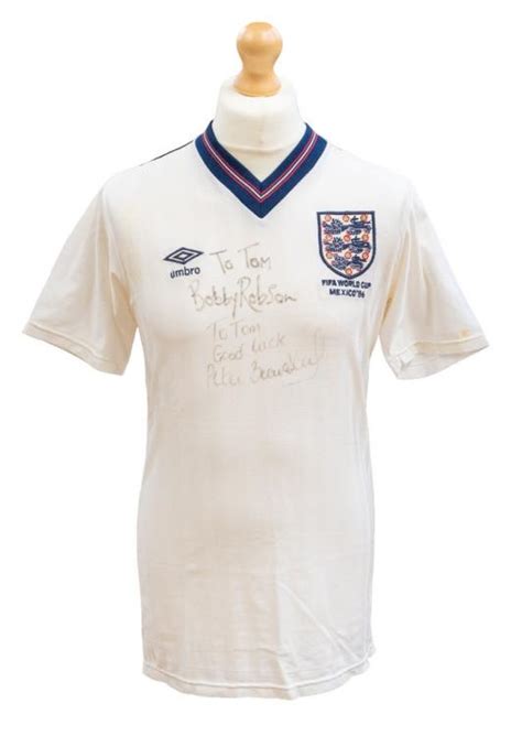 England: An England v. Morocco, World Cup 1986 Mexico, 6th June 1986, match issued white home ...