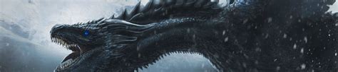 1125x243 Resolution Night King Dragon Art 1125x243 Resolution Wallpaper ...