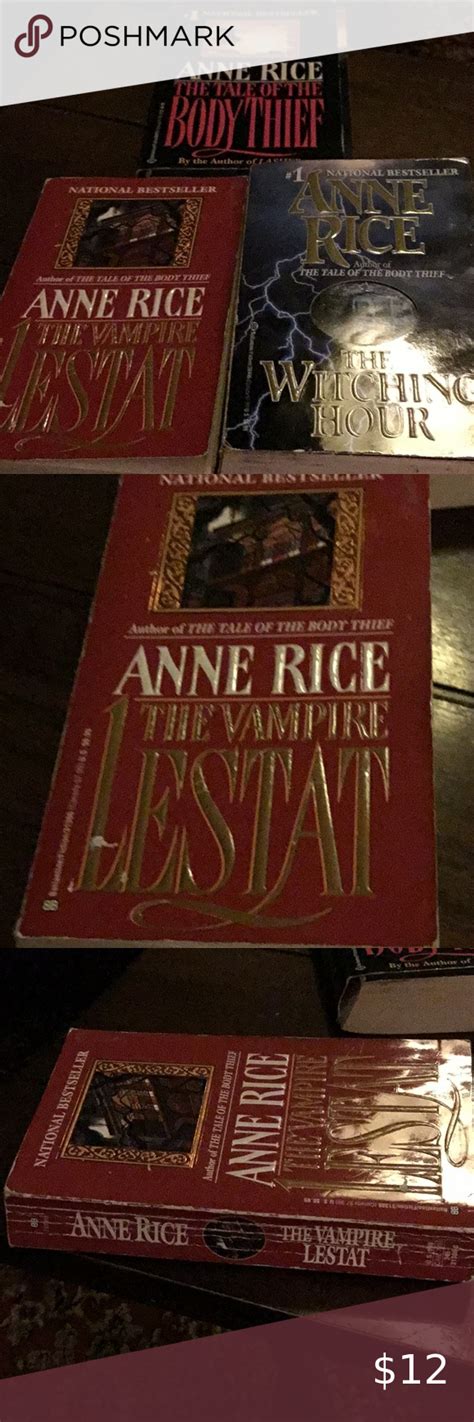 3 Anne Rice Paperback books | Anne rice, Paperback books, Vampire books