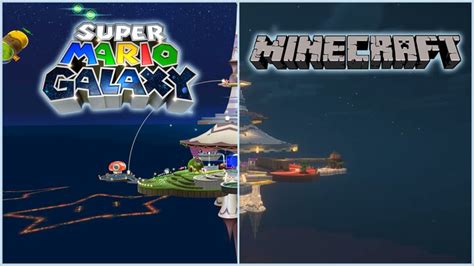 Super Mario Galaxy's Comet Observatory Minecraft Map