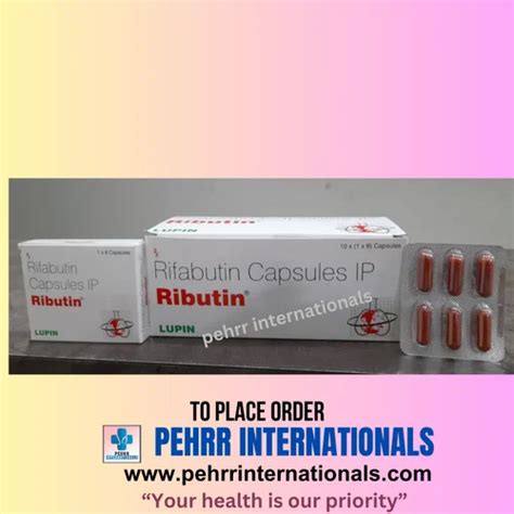 Rifabutin 150mg Capsules at Rs 41/box | Dhantoli | Nagpur | ID: 2852539462862