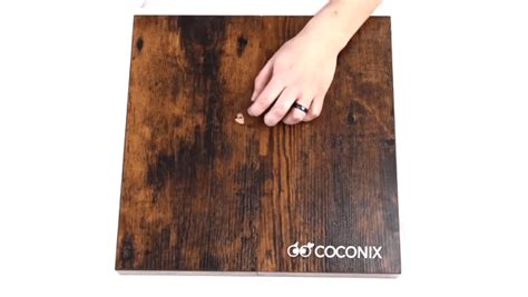 How to fix a chipped wooden coffee table with the Coconix Floor and Fu