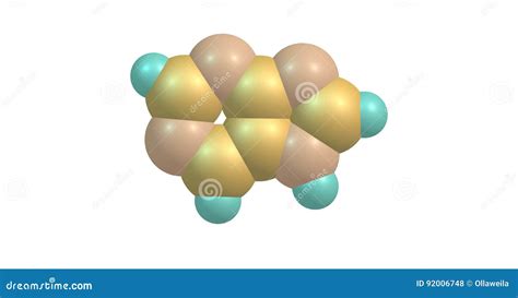 Purine Molecular Structure Isolated on White Stock Illustration ...