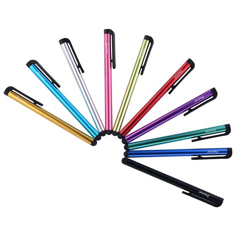 Insten 10-Piece Colorful Universal Touch Screen Stylus Pens For iPhone 6 6S Plus 7 8 X XS Max XR ...