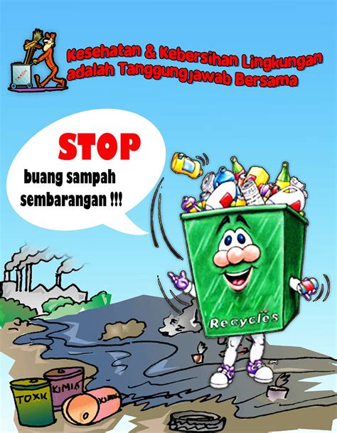 Membuat Poster Kebersihan Lingkungan Sekolah - Gambar Lingkungan ...