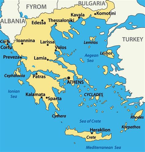 Greece Luxury Yacht Charter | Greece map, Greece, Greece islands