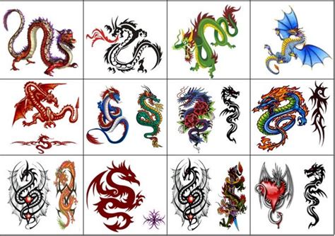 Dragon Temporary Tattoos by Kazcreationz on Etsy