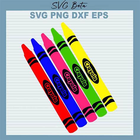 Crayon Kindergarten SVG, Crayon SVG, Crayola SVG | Crayola, Svg, Dxf