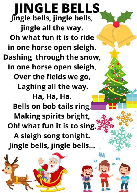 Jingle bells | Rhymes for kids, Christmas songs for toddlers, Jingle bells lyrics