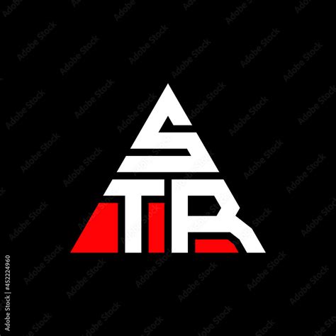 STR triangle letter logo design with triangle shape. STR triangle logo ...