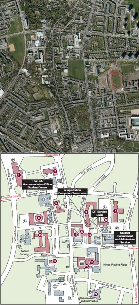 Operation Highlander: Maps: University of Aberdeen Campus