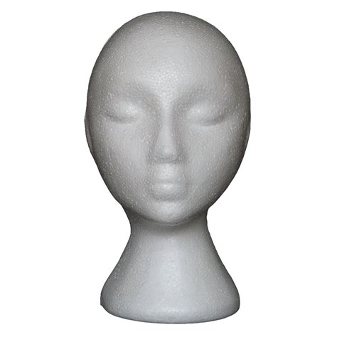Arts, Crafts & Sewing R SODIAL Female Styrofoam Foam Mannequin Manikin Head Model Wigs Glasses ...