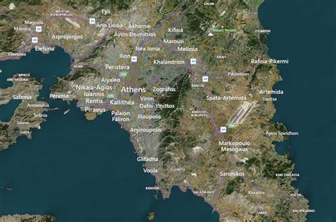 Geography of Athens Greece