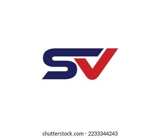 Sv Logo Design Vector Template Stock Vector (Royalty Free) 2233344243 ...